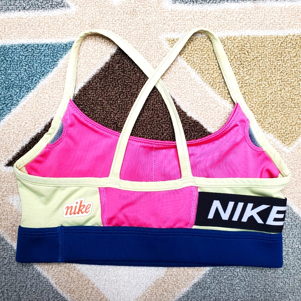 39) NIKE Swoosh Band Neon Dri-Fit Sports Bra Sz. S